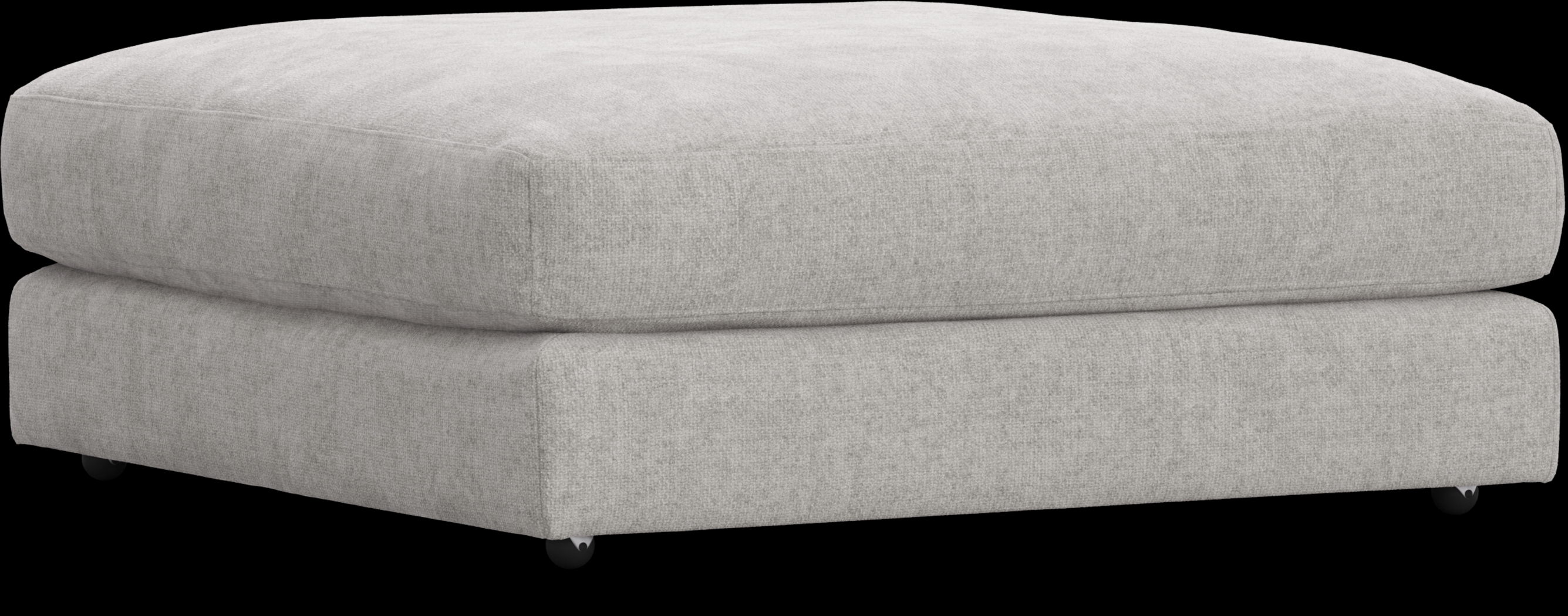 ModularThree Gray Bumper Ottoman - Thumbnail - Image 3