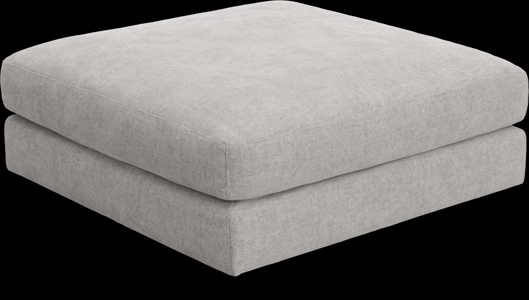 ModularThree Gray Bumper Ottoman - Thumbnail - Image 1