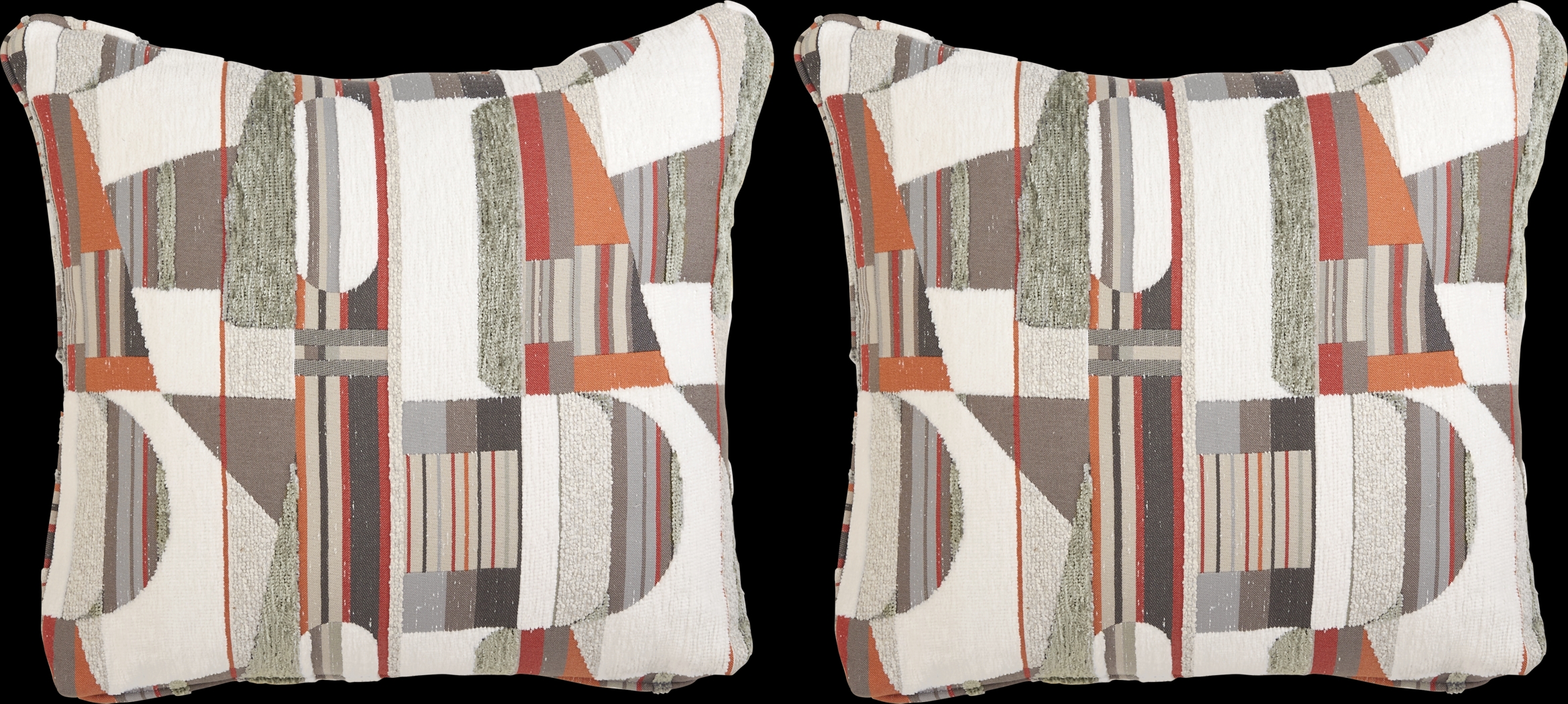 ModularThree Orange Pillow, Set of 2 - Thumbnail - Image 1