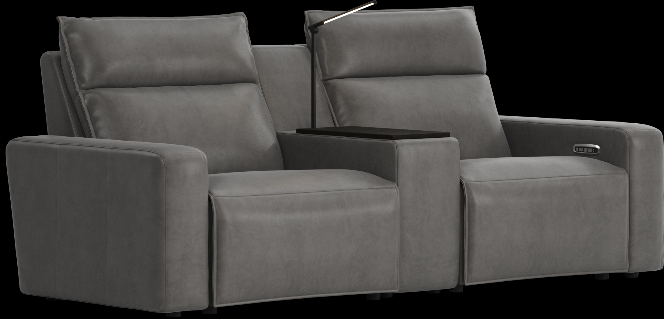 Charcoal 3 Pc Dual Power Reclining ModularTwo - Thumbnail - Image 4