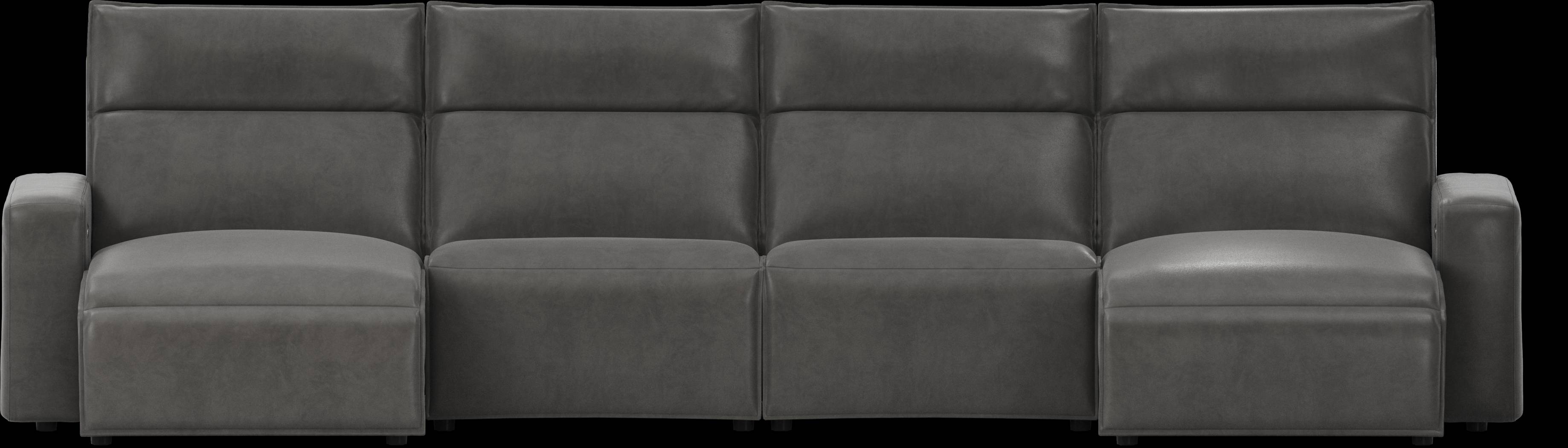 Charcoal 4 Pc Dual Power Reclining ModularTwo - Thumbnail - Image 1