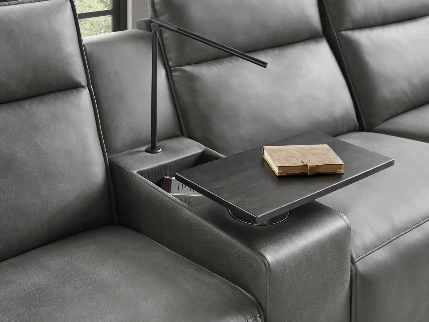 Charcoal 6 Pc Dual Power Reclining ModularTwo - Image 5