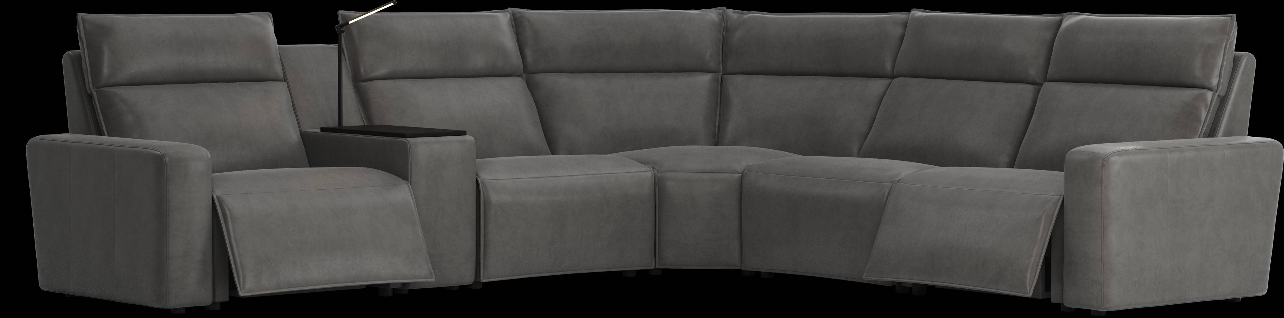 Charcoal 6 Pc Dual Power Reclining ModularTwo - Thumbnail - Image 1