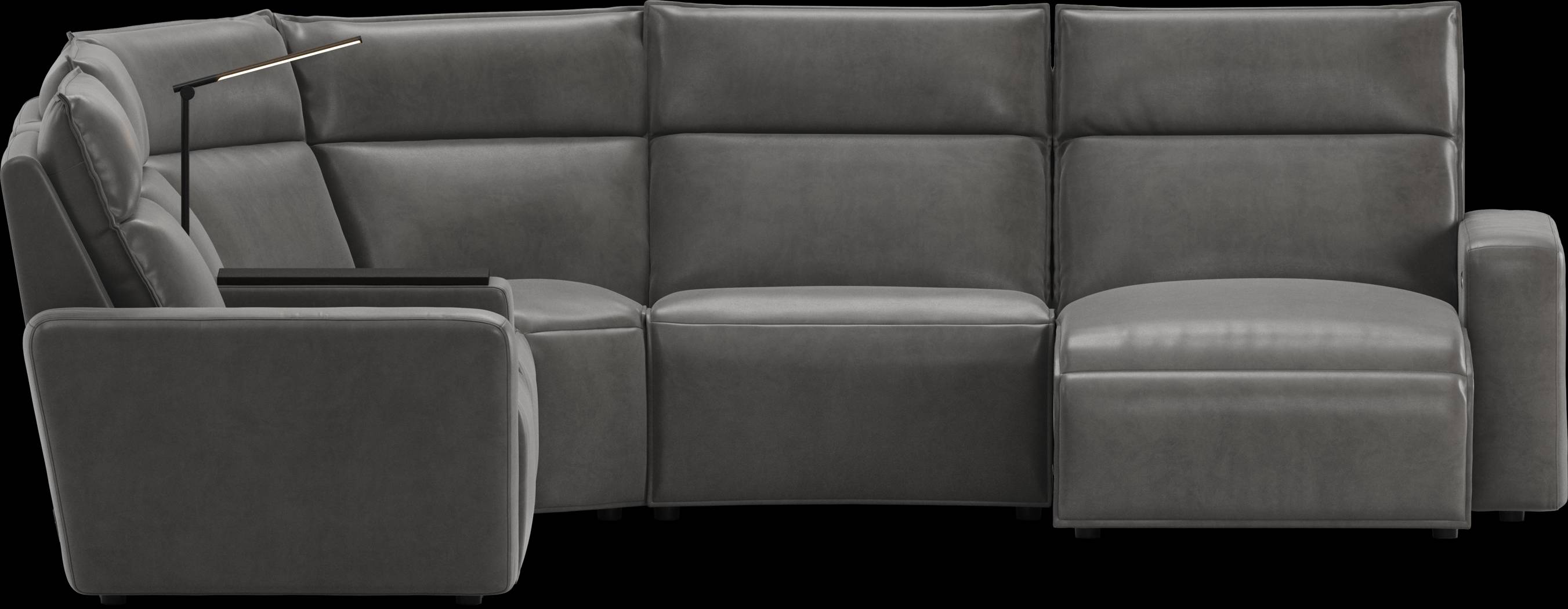 Charcoal 6 Pc Dual Power Reclining ModularTwo - Thumbnail - Image 4