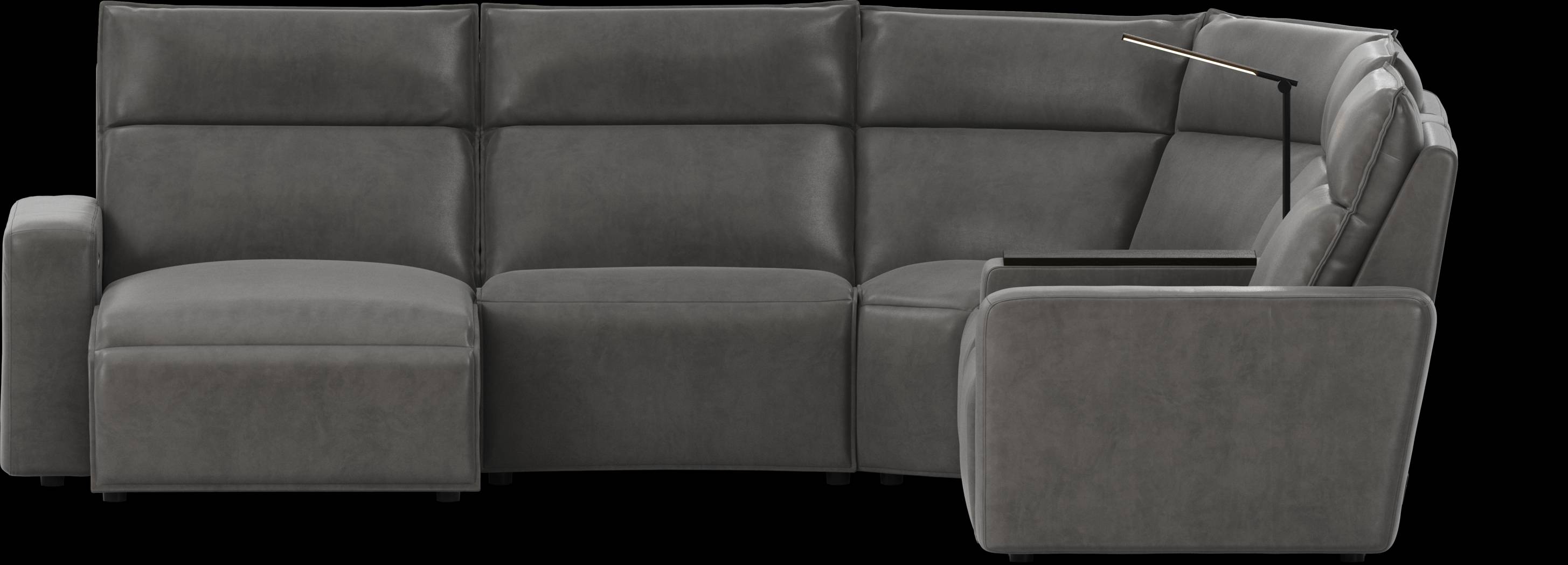 Charcoal 6 Pc Dual Power Reclining ModularTwo - Thumbnail - Image 3