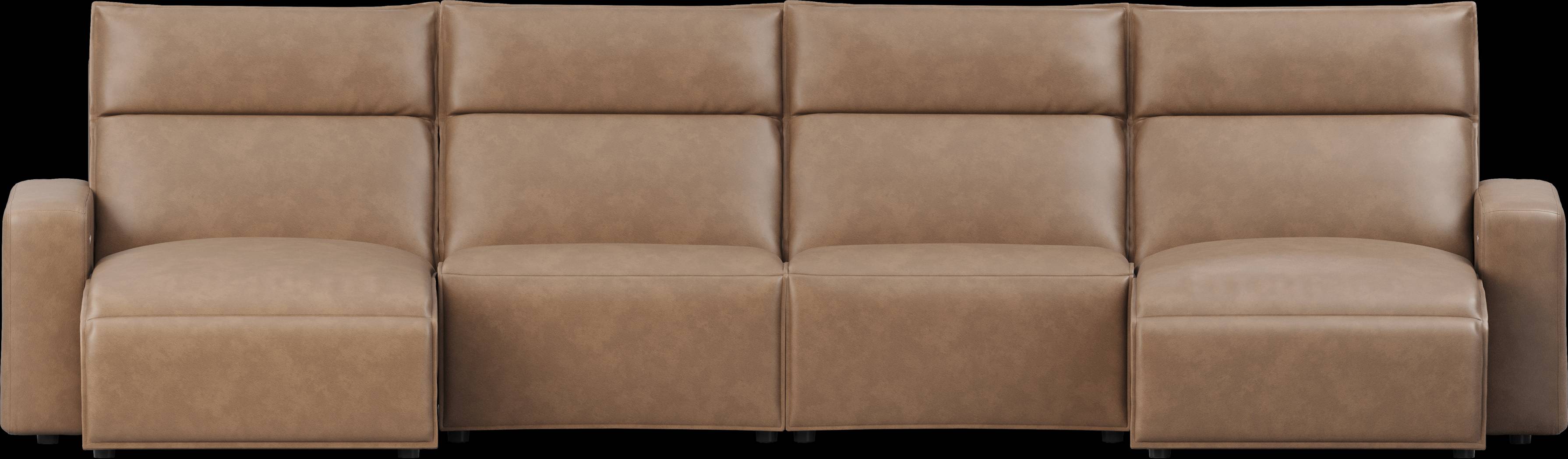 Saddle 4 Pc Dual Power Reclining ModularTwo - Thumbnail - Image 1