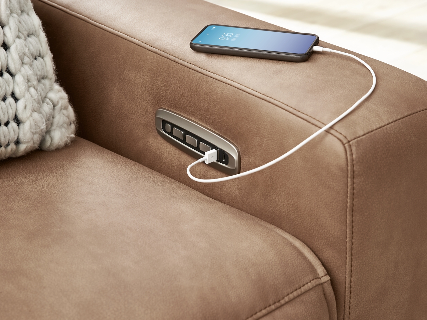 Saddle 5 Pc Dual Power Reclining ModularTwo - Thumbnail - Image 4