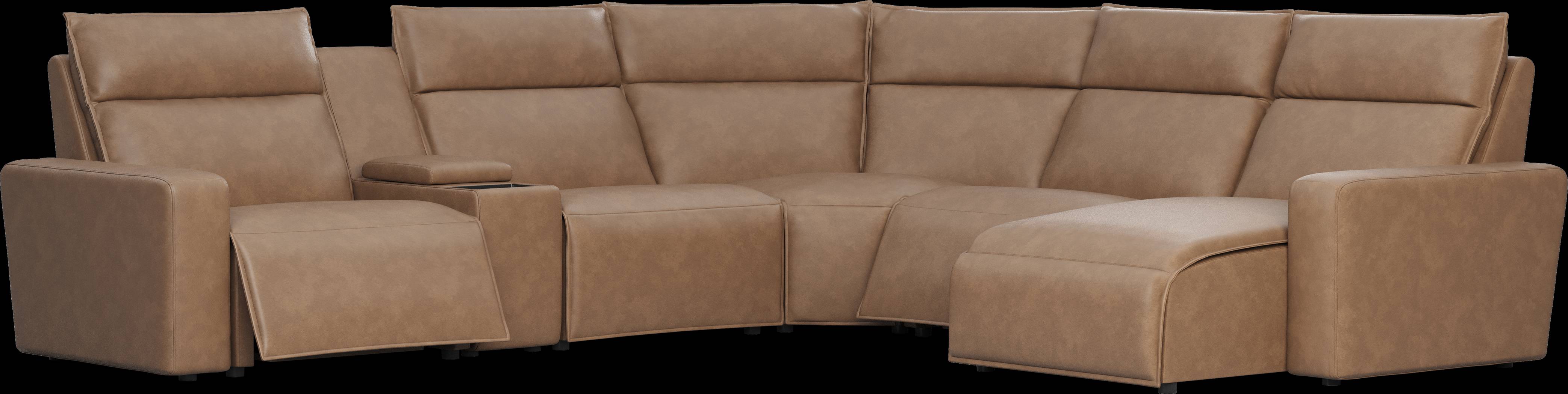 Saddle 6 Pc Dual Power Reclining ModularTwo - Thumbnail - Image 1