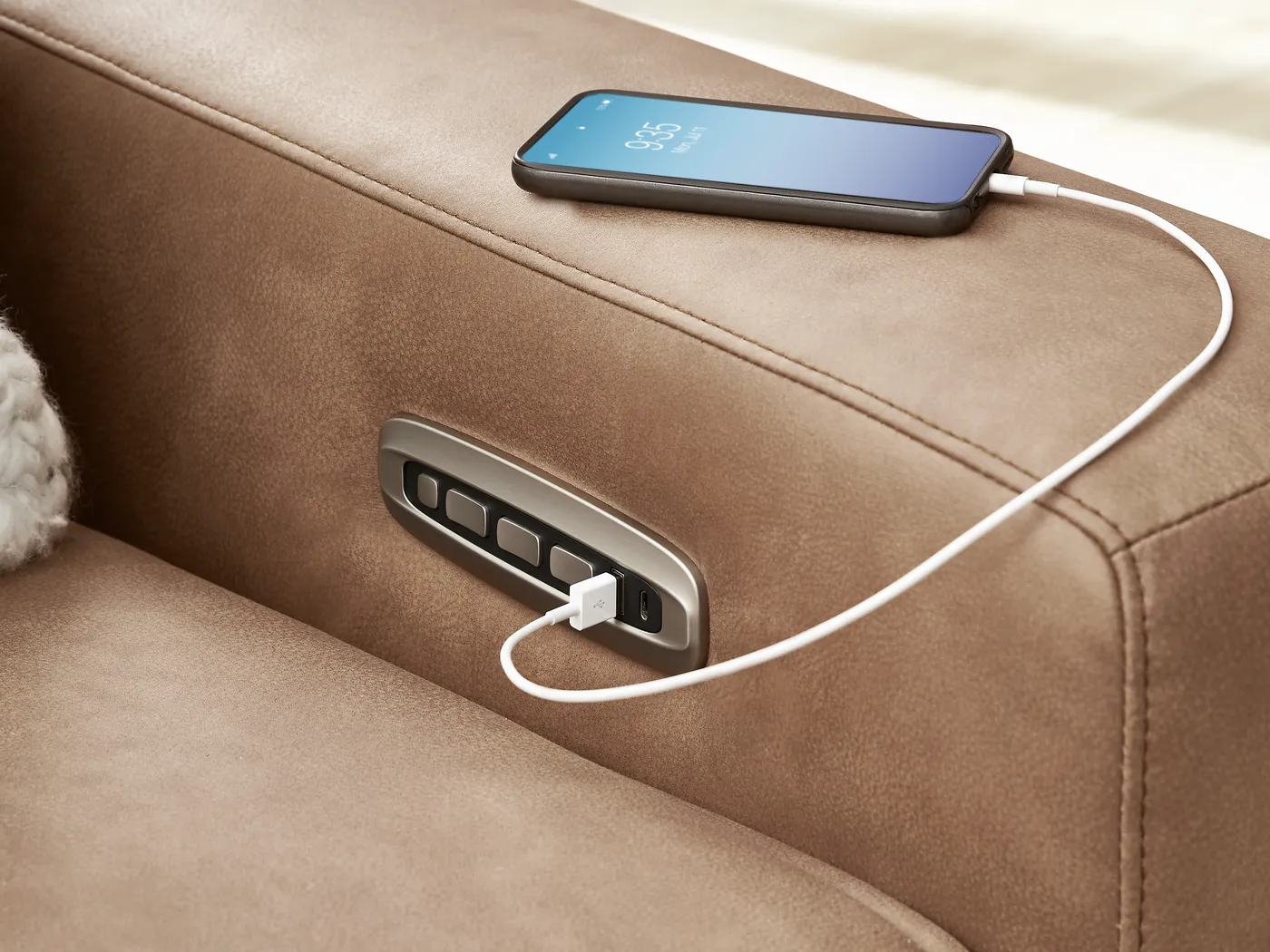 Saddle 6 Pc Dual Power Reclining ModularTwo - Image 5