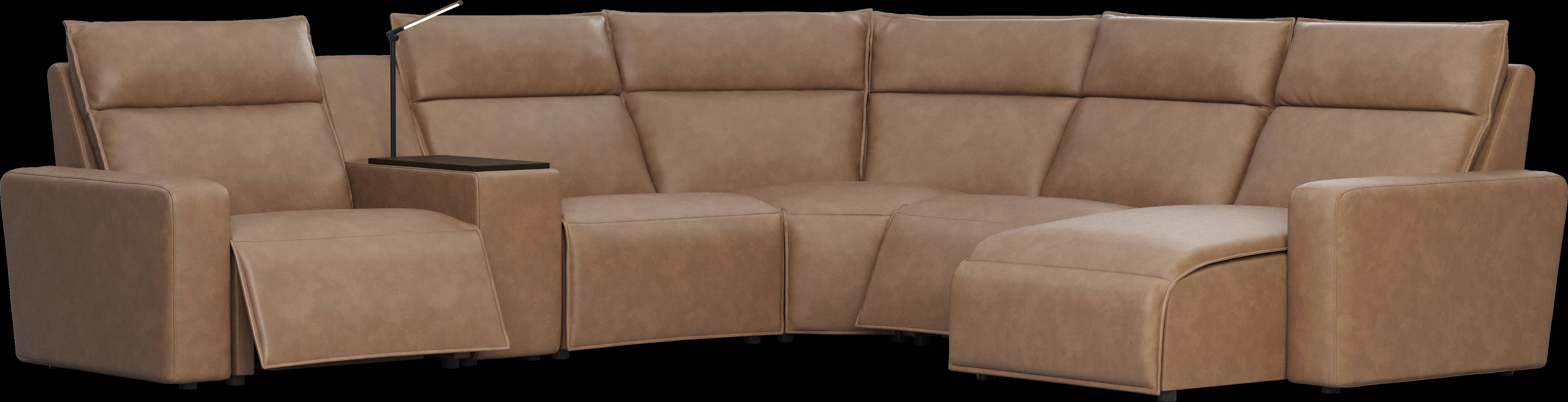 Saddle 6 Pc Dual Power Reclining ModularTwo - Thumbnail - Image 1
