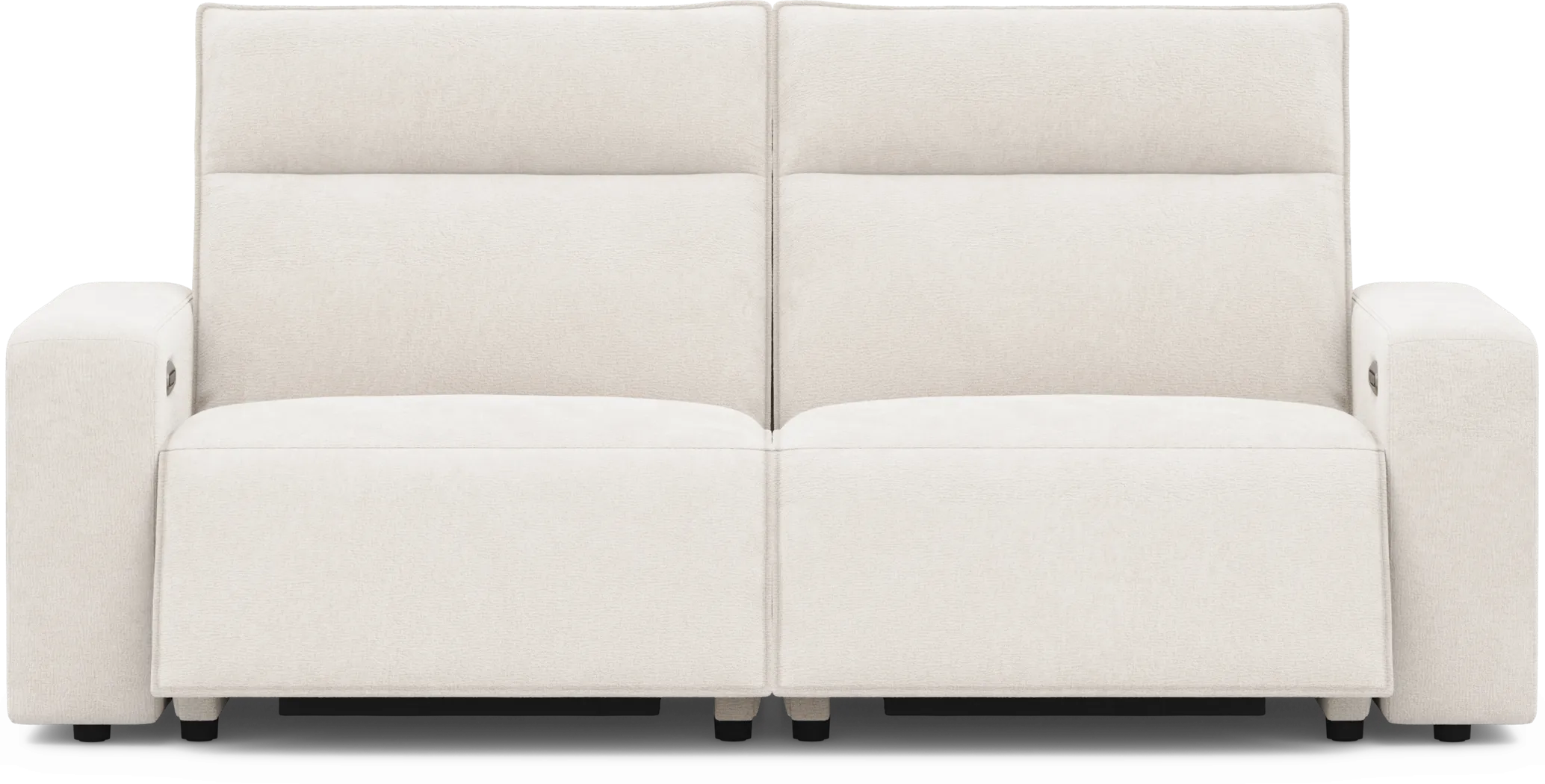 ModularTwo Silver 2 Pc Dual Power Reclining Loveseat - Thumbnail - Image 1