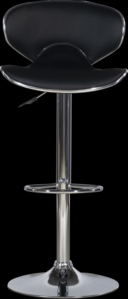 Moeta Black Desk Stool - Thumbnail - Image 2