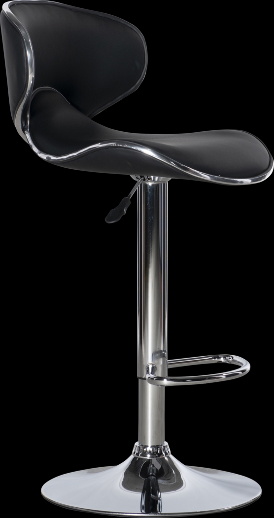 Moeta Black Desk Stool - Thumbnail - Image 3