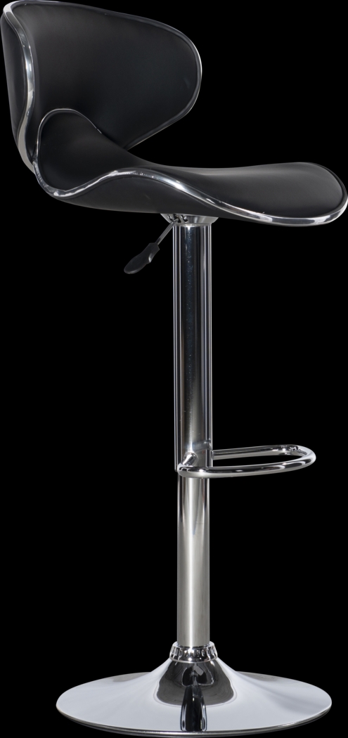 Moeta Black Desk Stool - Thumbnail - Image 1