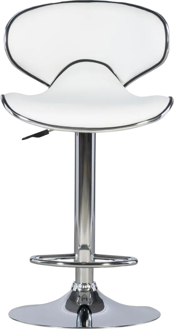 Moeta White Desk Stool - Thumbnail - Image 2