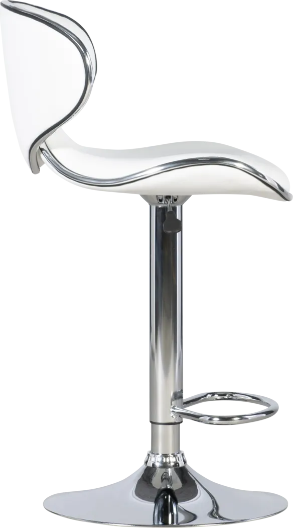 Moeta White Desk Stool - Thumbnail - Image 3