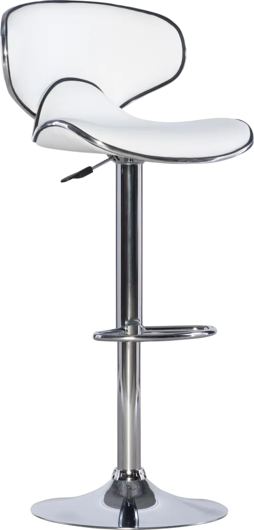 Moeta White Desk Stool - Thumbnail - Image 1