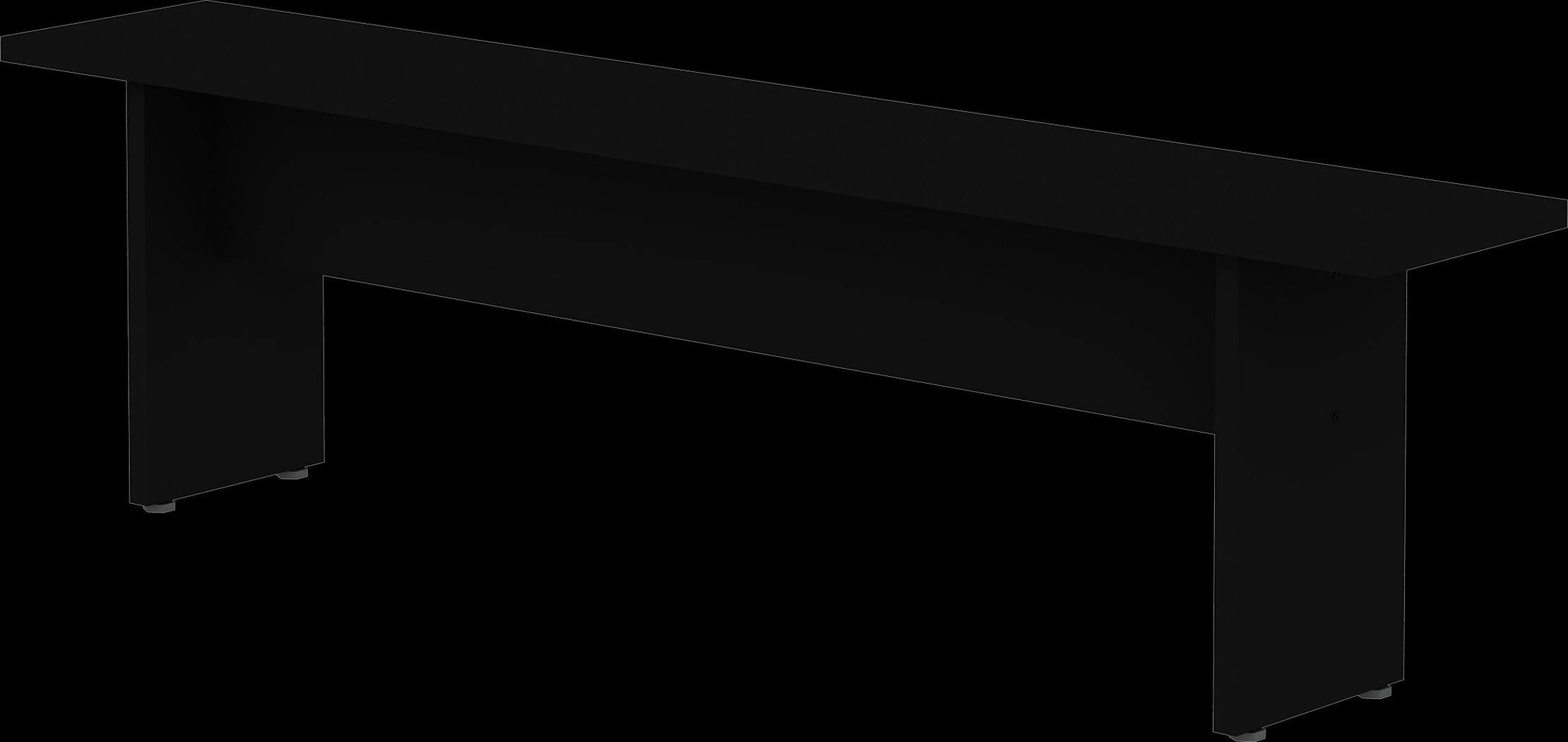 Mokema Black Dining Bench - Thumbnail - Image 1