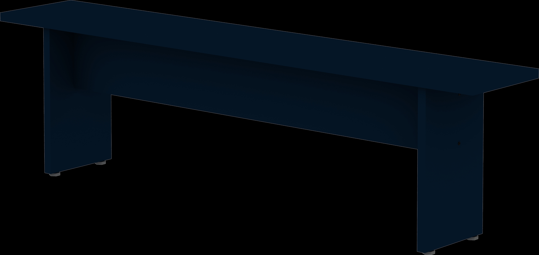 Mokema Blue Dining Bench - Thumbnail - Image 1