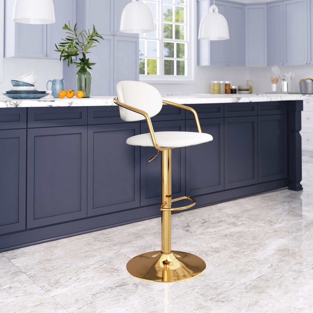 Molalea White Barstool - Thumbnail - Image 2