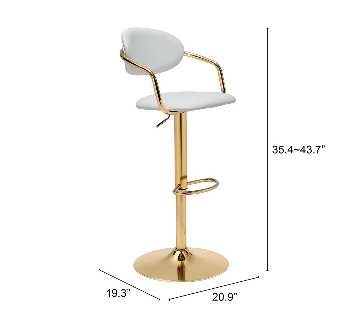 Molalea White Barstool - Thumbnail - Image 6