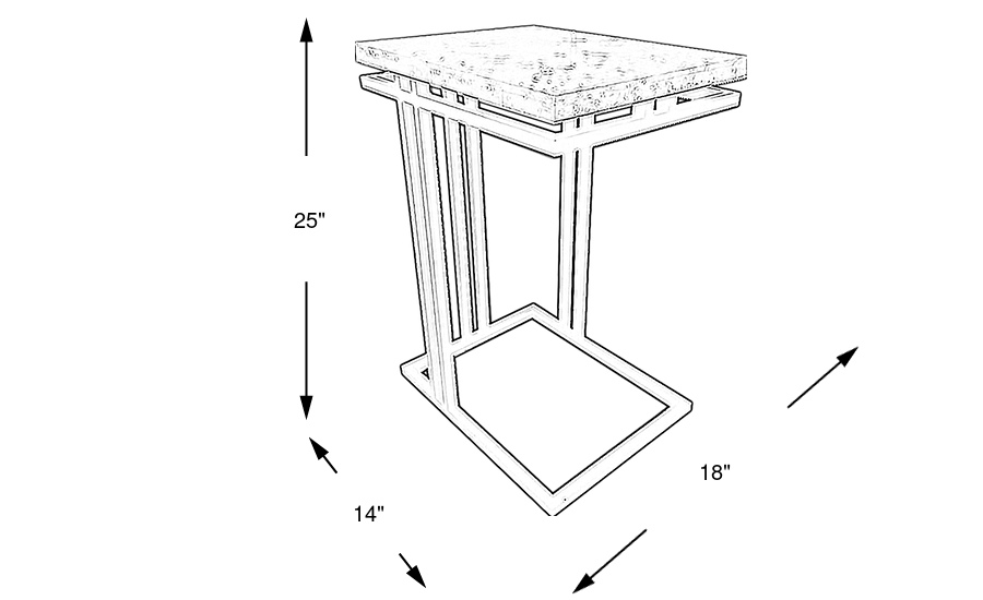 Dimension Image. Please refer to the Dimension Tab on this page for dimension details.