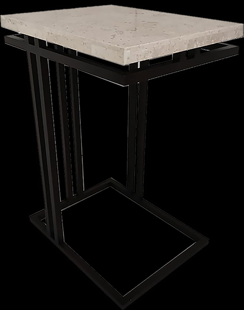 Molino Beige Chairside Table - Thumbnail - Image 1