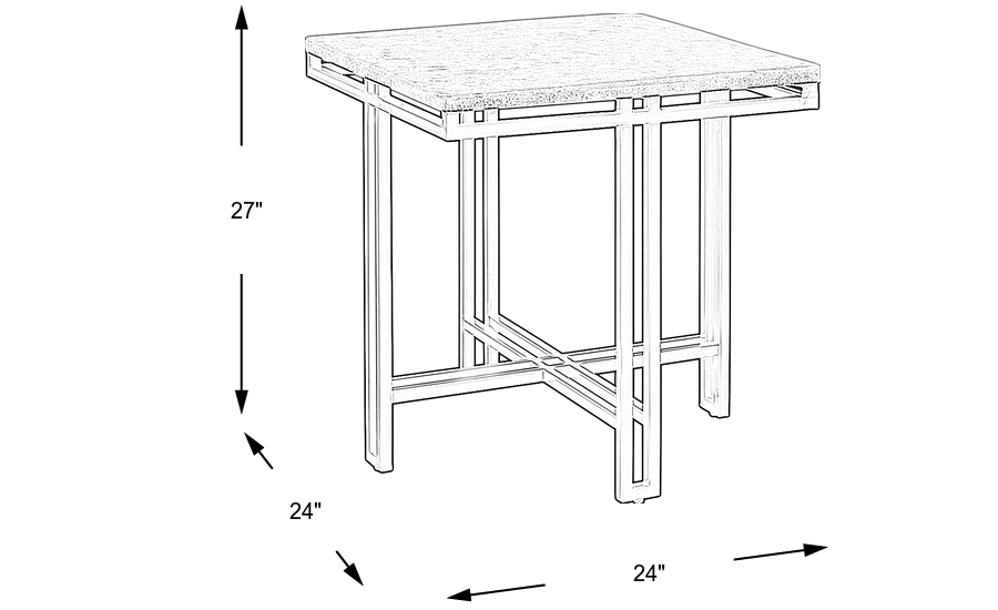 Dimension Image. Please refer to the Dimension Tab on this page for dimension details.