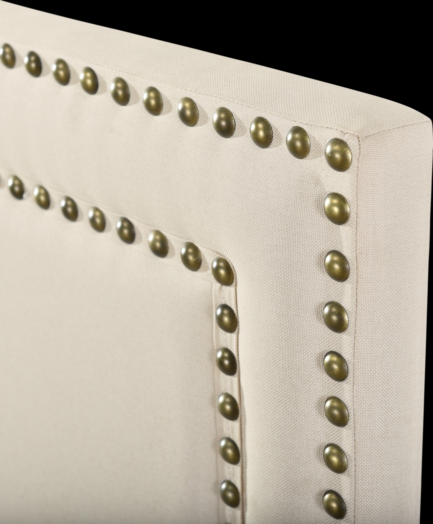 Mollywoods Cream Queen Headboard and Bench - Thumbnail - Image 7