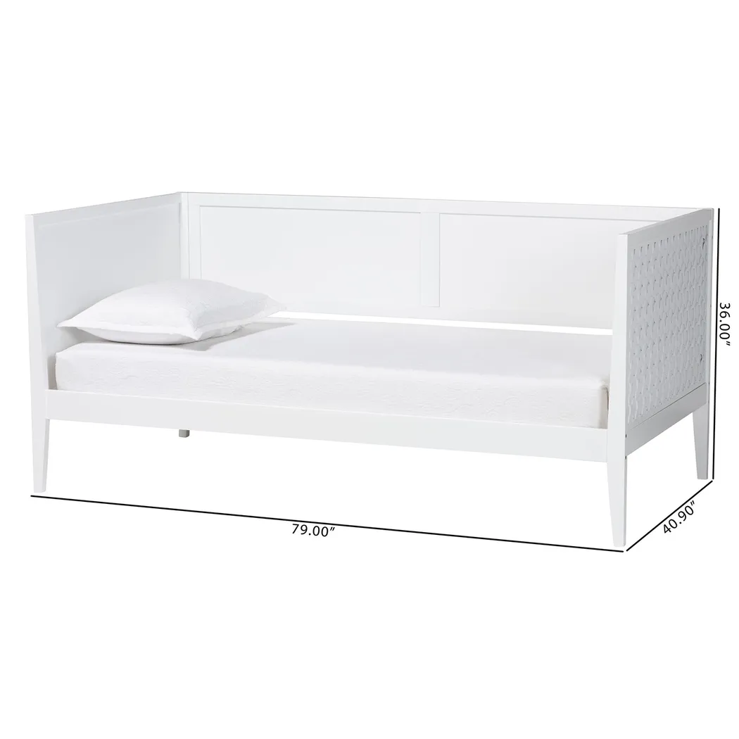 Momina White Twin Daybed - Image 7