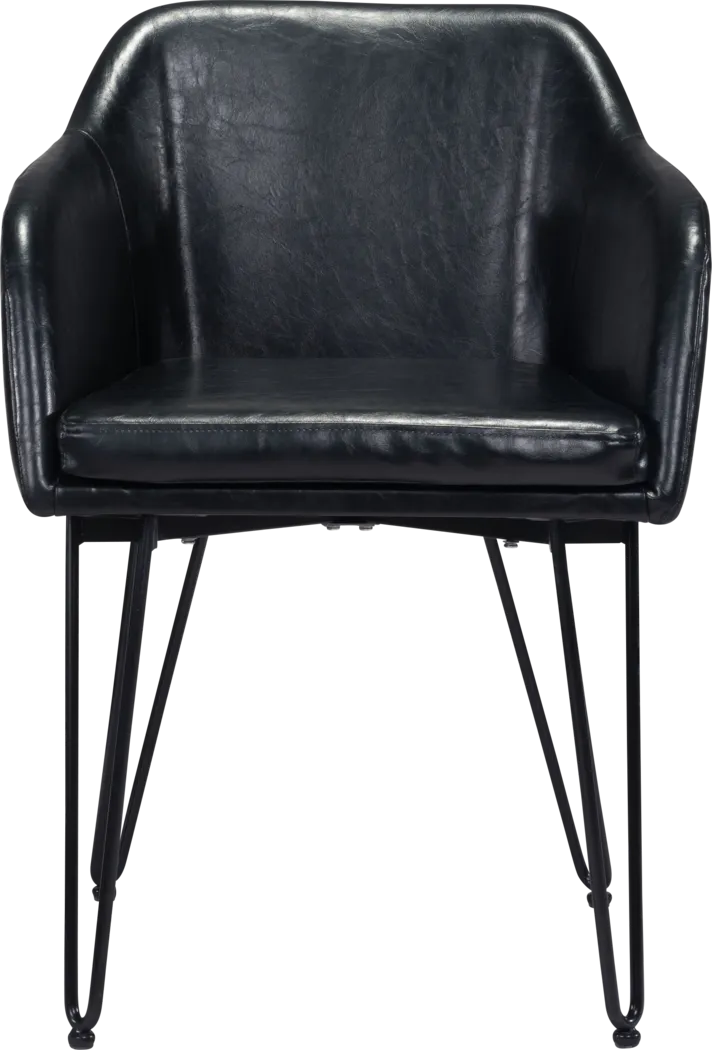 Momoko Black Dining Chair, Set of 2 - Thumbnail - Image 3