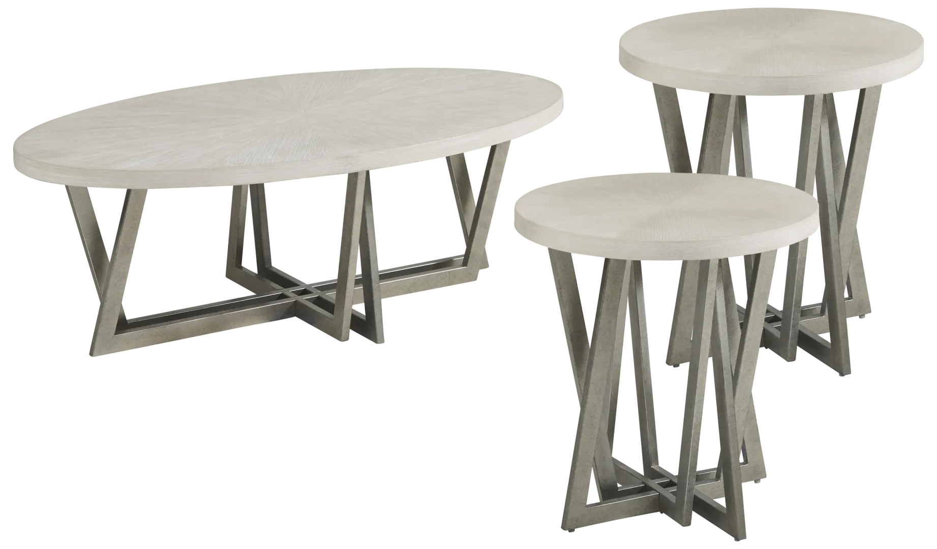 champagne 3 pc table set