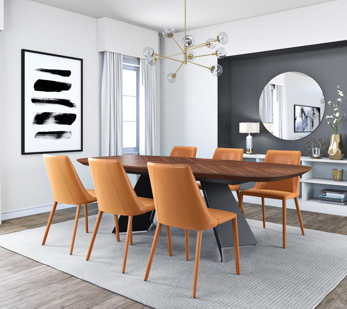 Monagin Cognac Side Chair - Thumbnail - Image 2