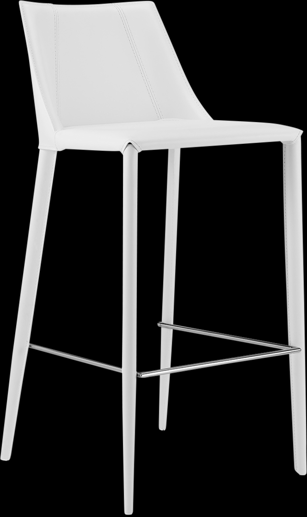 Monagin White Bar Stool - Thumbnail - Image 1
