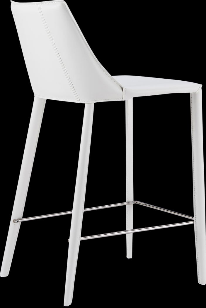 Monagin White Counter Stool - Thumbnail - Image 2
