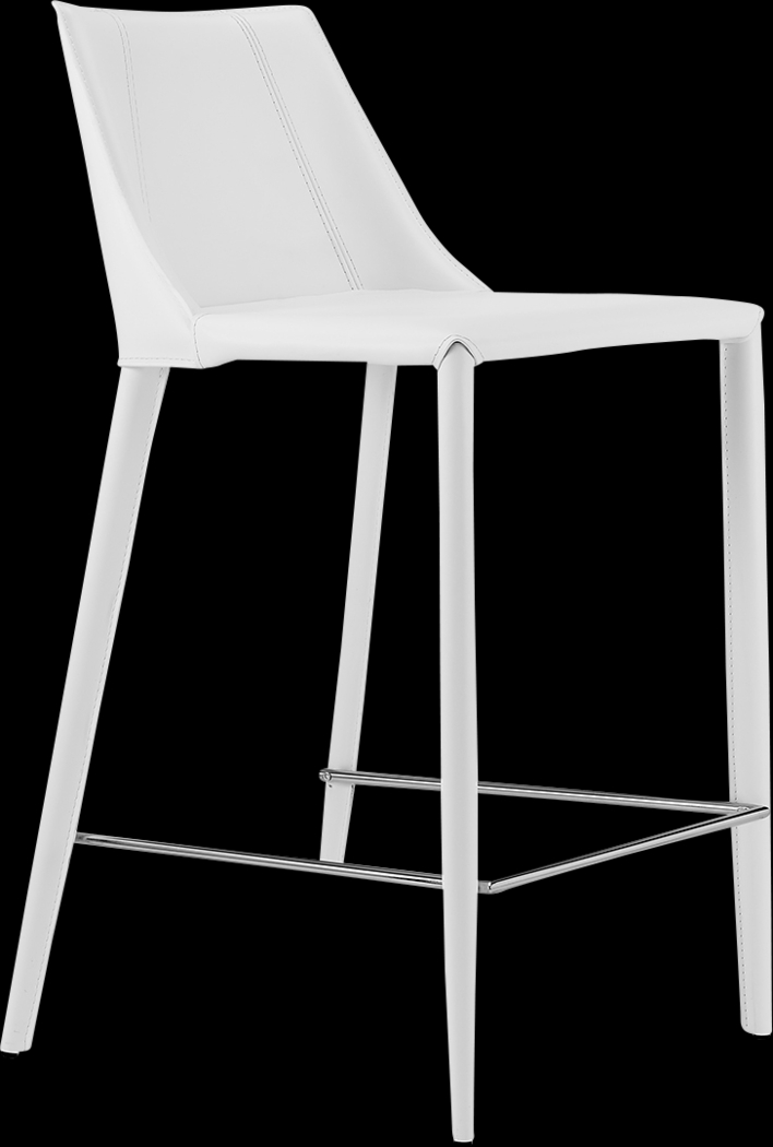 Monagin White Counter Stool - Thumbnail - Image 1