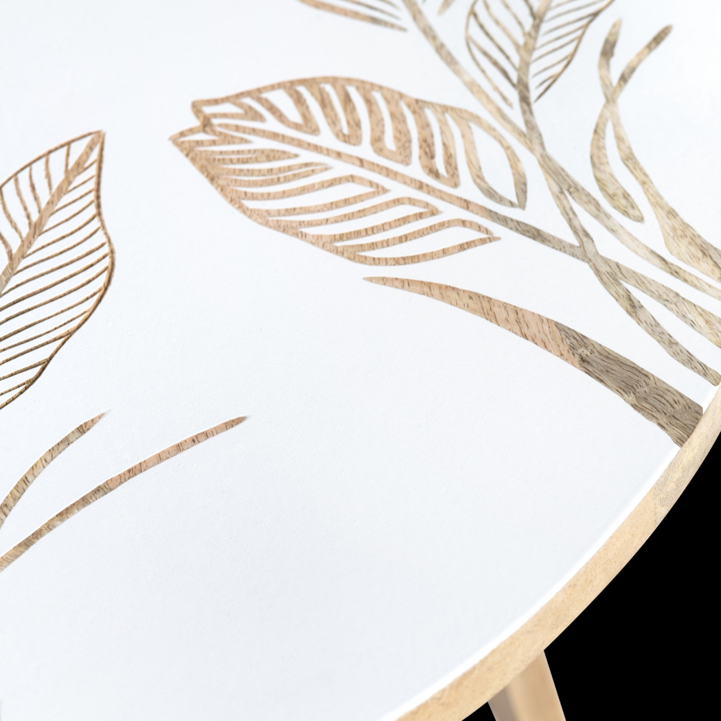 Monahan White End Table - Thumbnail - Image 2