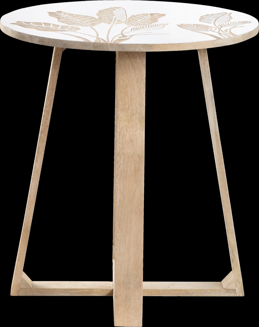 Monahan White End Table - Thumbnail - Image 3