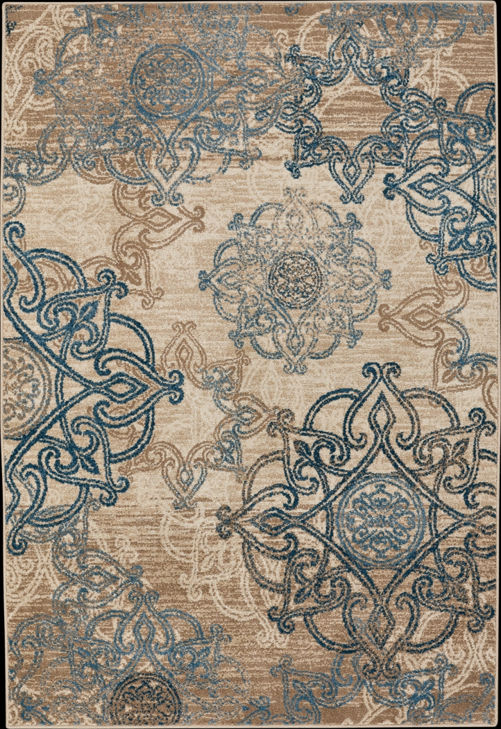 Monarch Place Blue 5'2 x 7'6 Rug - Thumbnail - Image 1