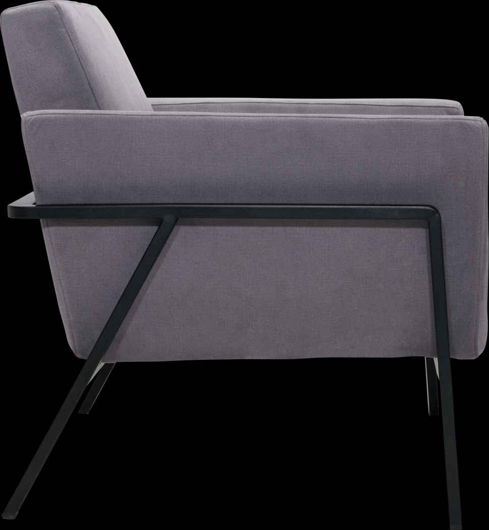 Monasty Gray Accent Chair - Thumbnail - Image 2