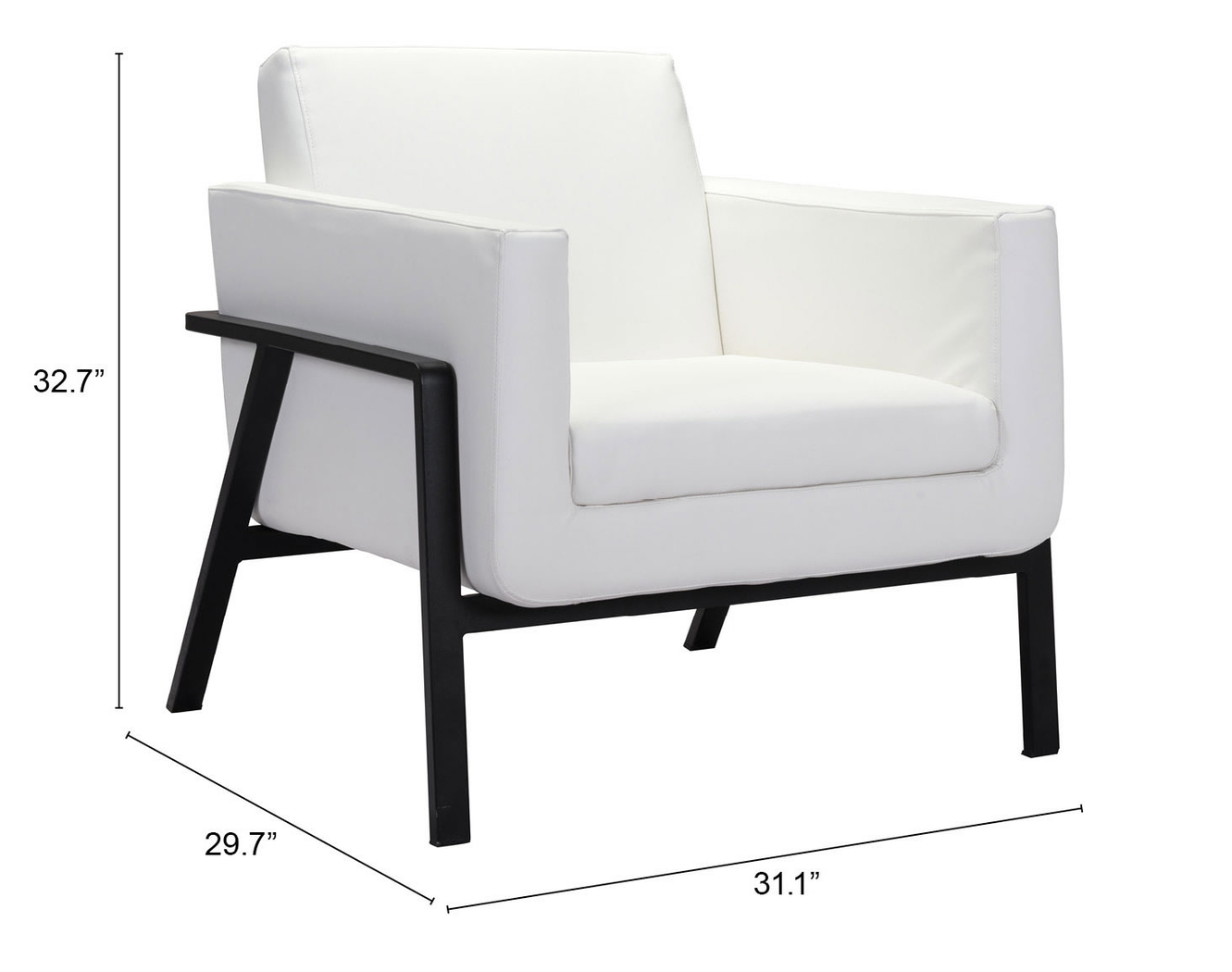 Monasty White Accent Chair - Thumbnail - Image 6