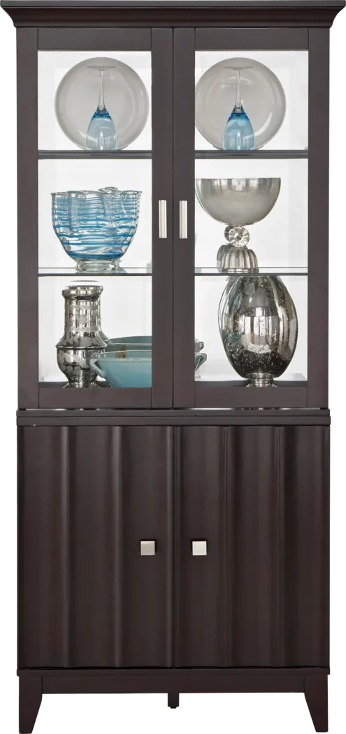 Mondavi Espresso 2 Pc China Cabinet - Thumbnail - Image 1