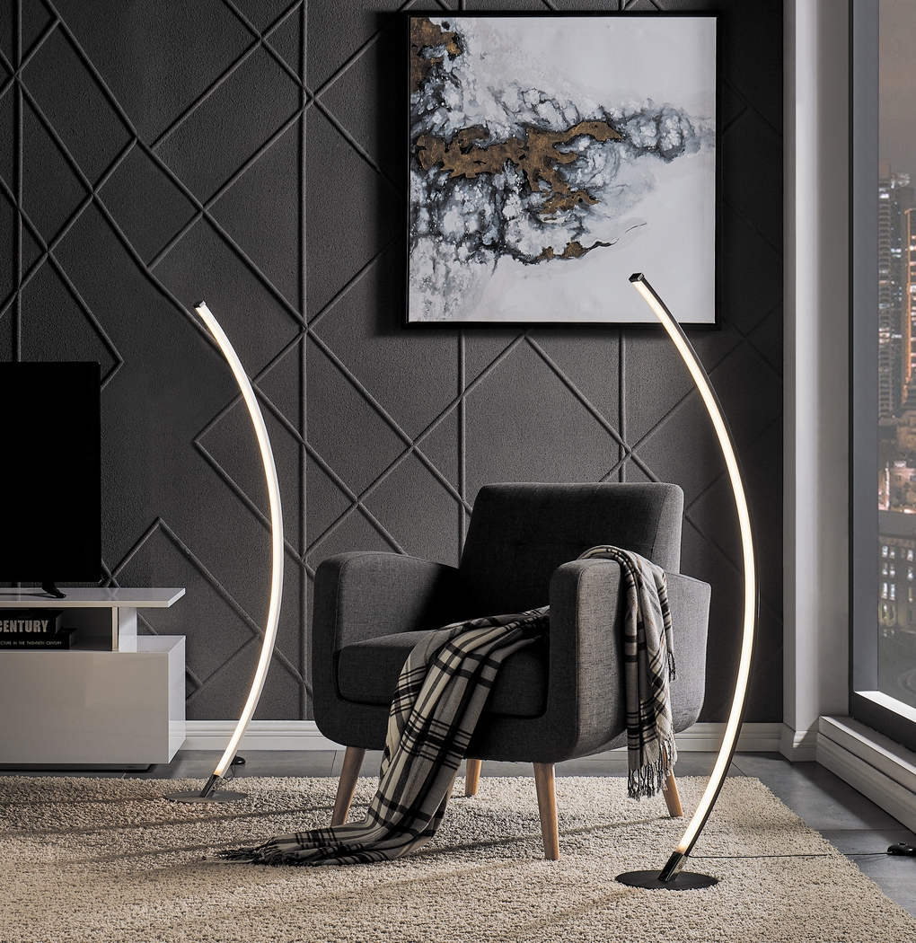 Monirro Black Floor Lamp - Thumbnail - Image 4