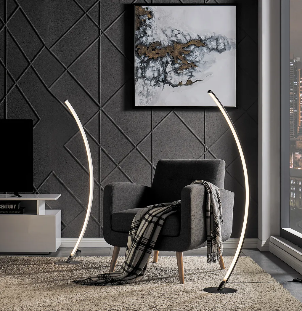 Monirro Silver Floor Lamp - Thumbnail - Image 4