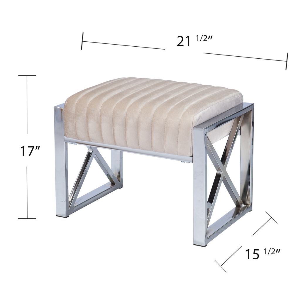 Moniteau Champagne Ottoman - Thumbnail - Image 3