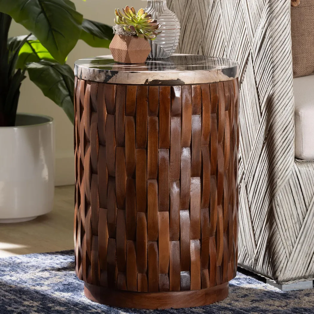 Monla Brown End Table - Thumbnail - Image 2