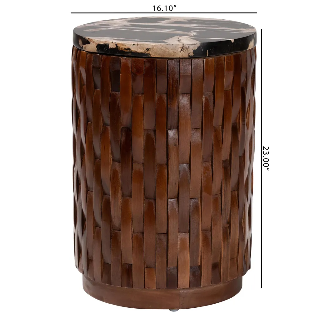 Monla Brown End Table - Thumbnail - Image 7