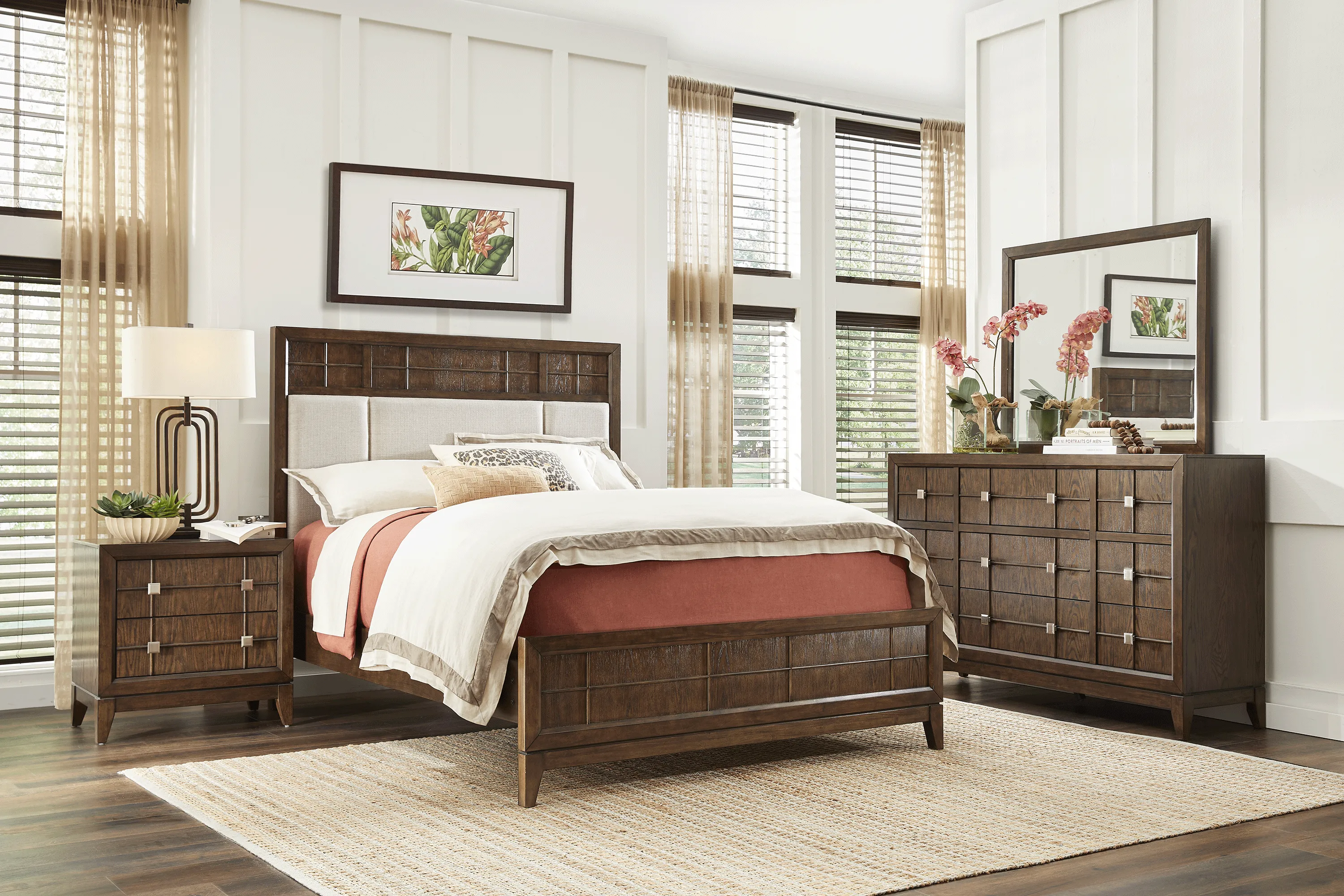 Monroe Heights Brown 7 Pc King Bedroom - Thumbnail - Image 1