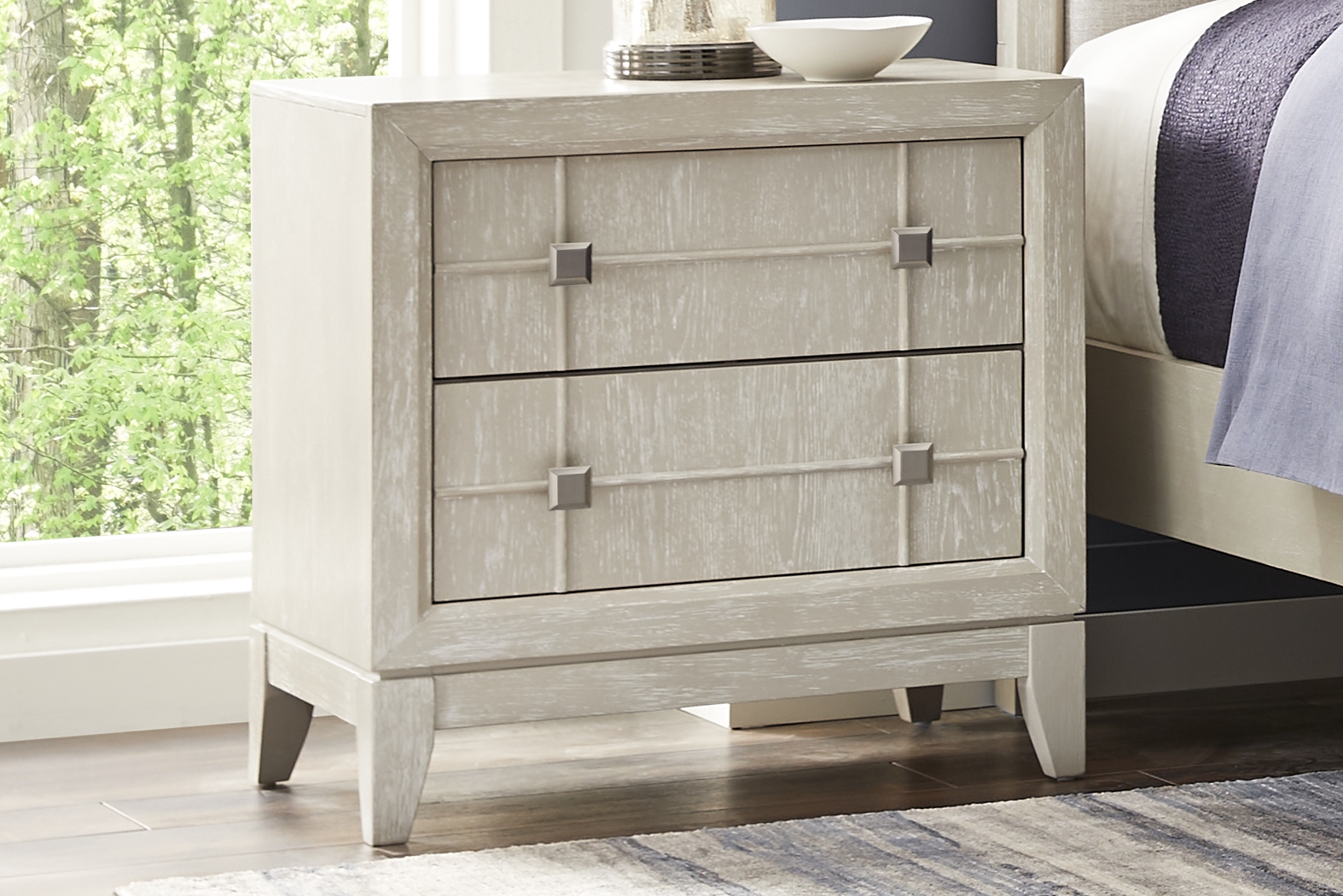 Monroe Heights Gray Nightstand - Thumbnail - Image 2