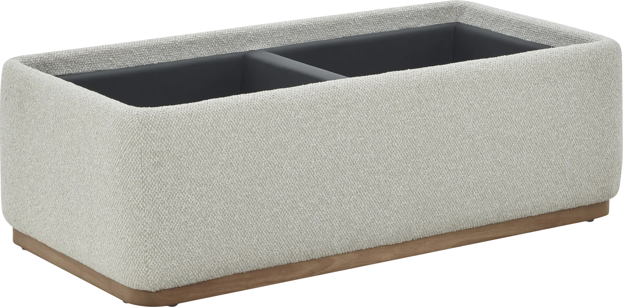 Monroe White Storage Bench - Image 3